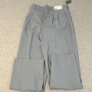 Uniqlo Women’s light blue pleated wide pants size S. Brand new